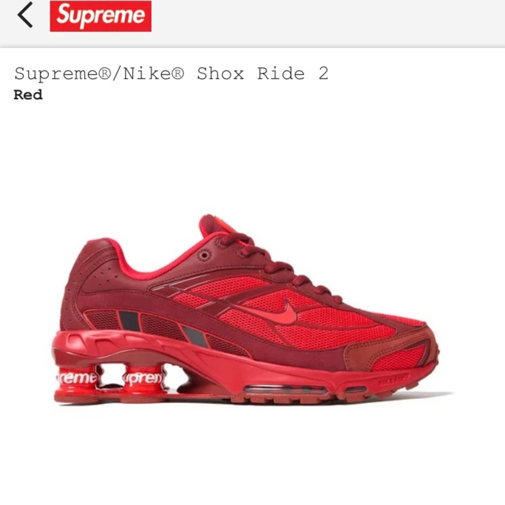 Supreme x Nike Shox.